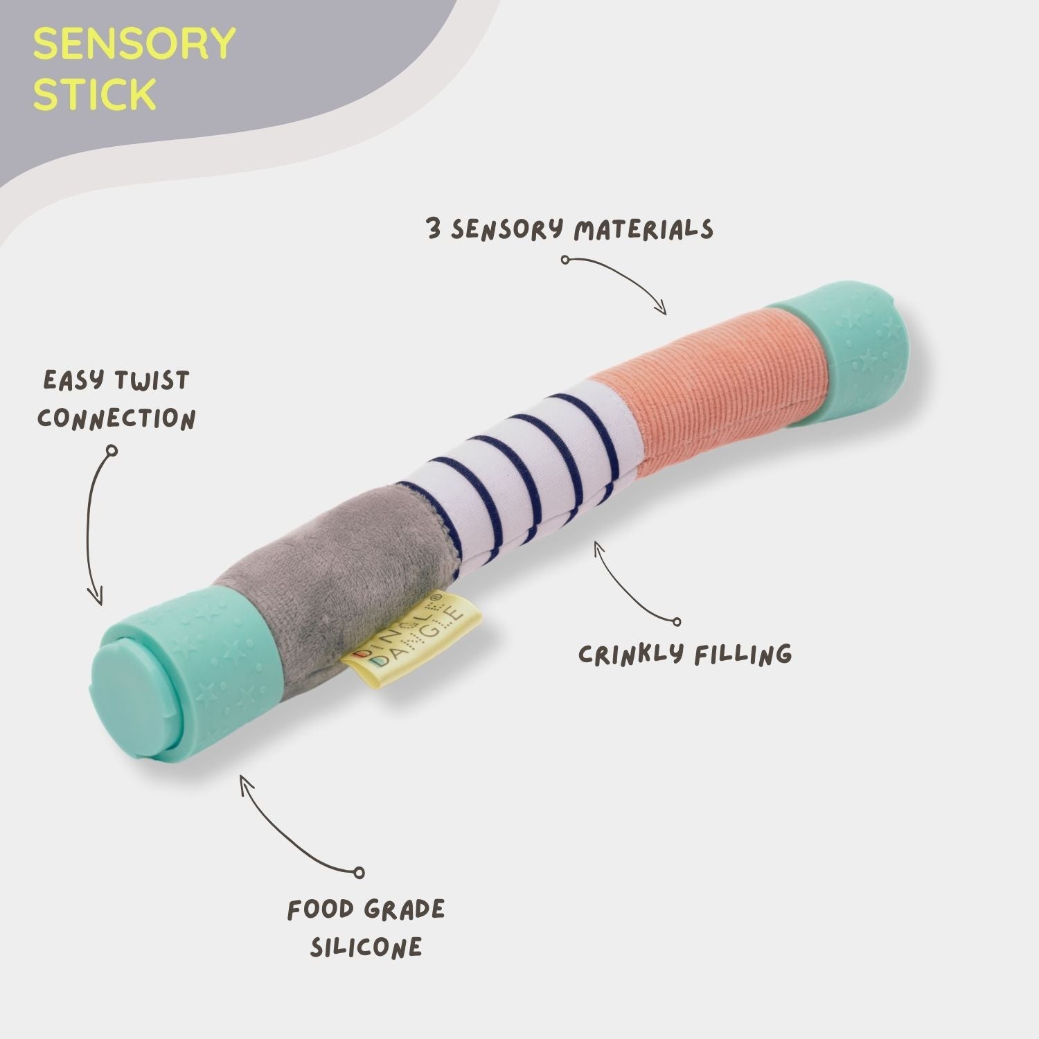 Travel Mobile For Baby Sensory Rod