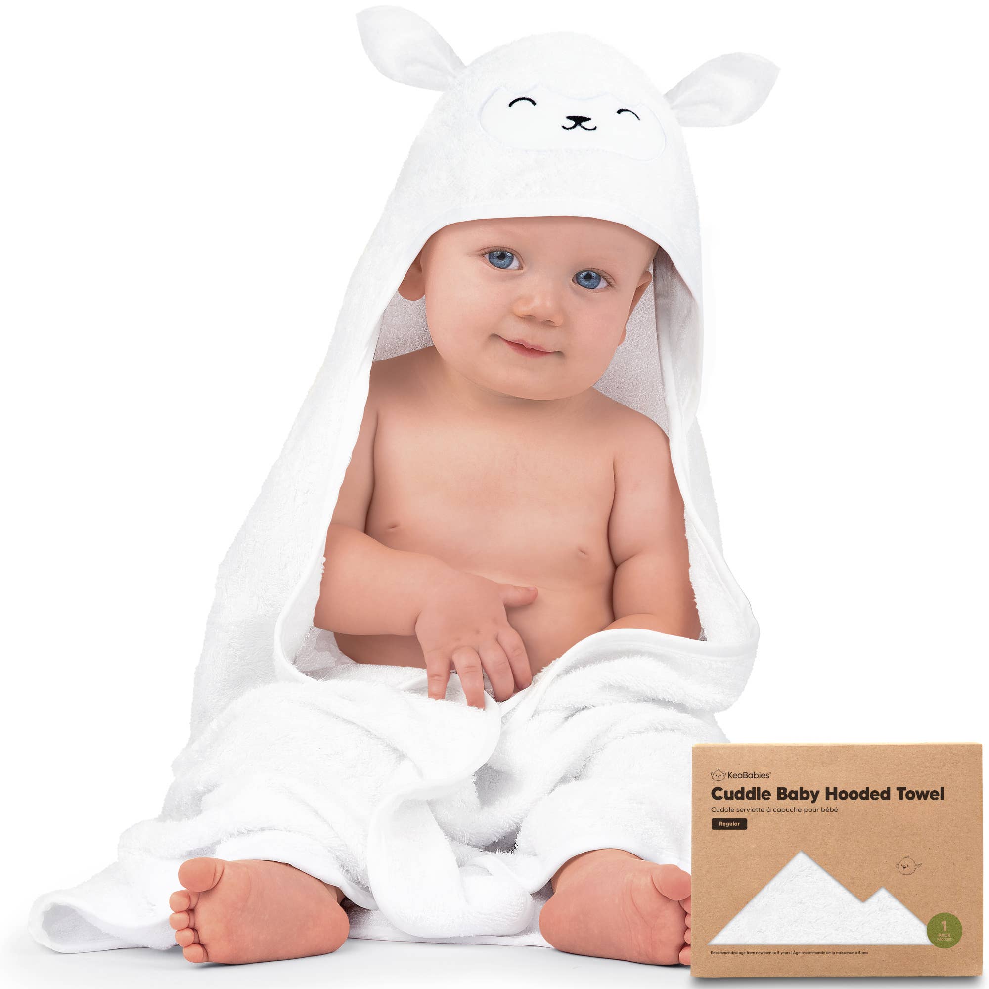 Soft and Cuddly Baby Bamboo Hooded Towel [Cat Towel, Elephant Towel, Lamb Towel]