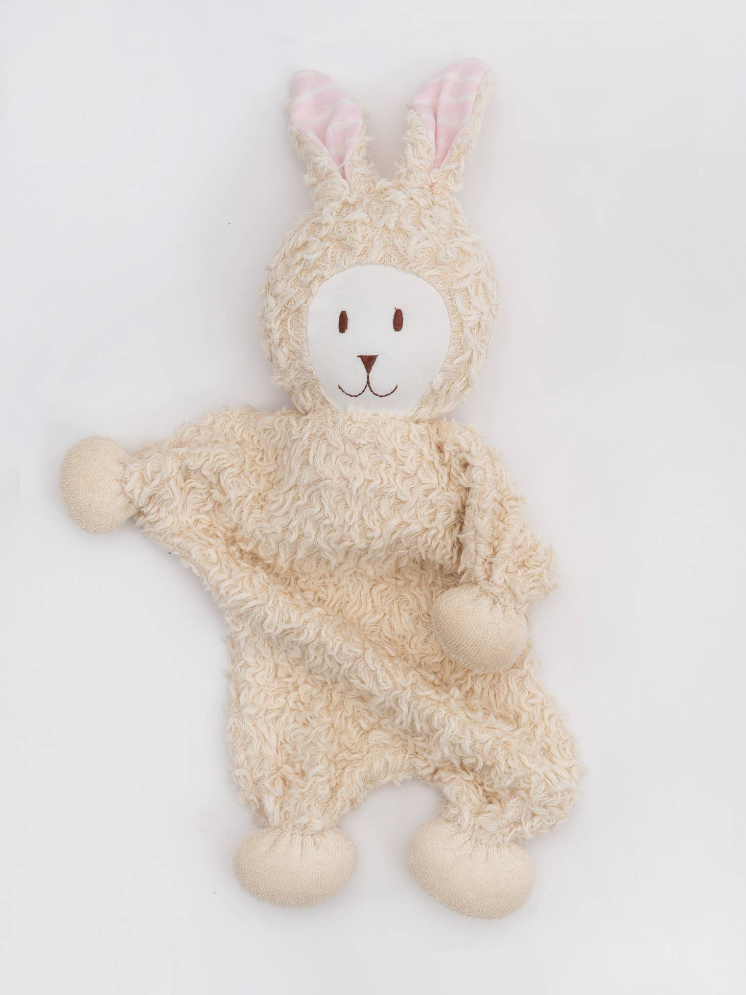 Organic Cotton Snuggle Bunny Baby Toy [Blue or Pink Ears]